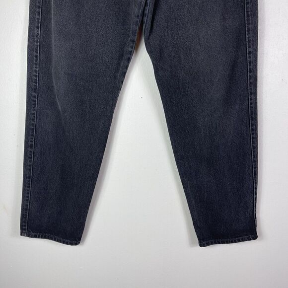 Vintage Y2K MARITHE FRANCOIS GIRBAUD WOMENS HIGH RISE DENIM MOM JEANS 7/8 Black - Picture 2 of 11